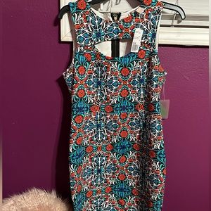 Forever 21 NWT Short Geometric Multicolor Dress Large